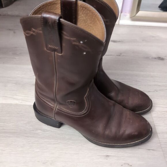 Ariat Heritage Roper Round Toe Cowboy Mens Size 7EE Brown Boots Ariat